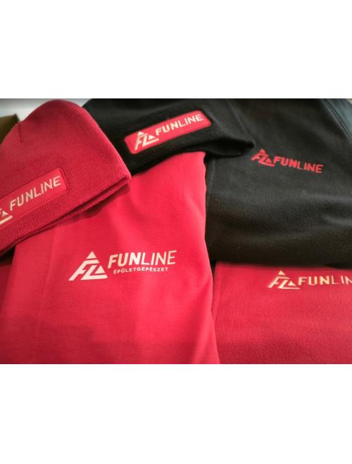 Funline_ pilóver- sapka- póló hímzés