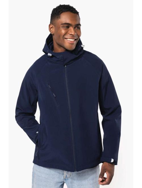 MEN'S HOODED SOFTSHELL JACKET