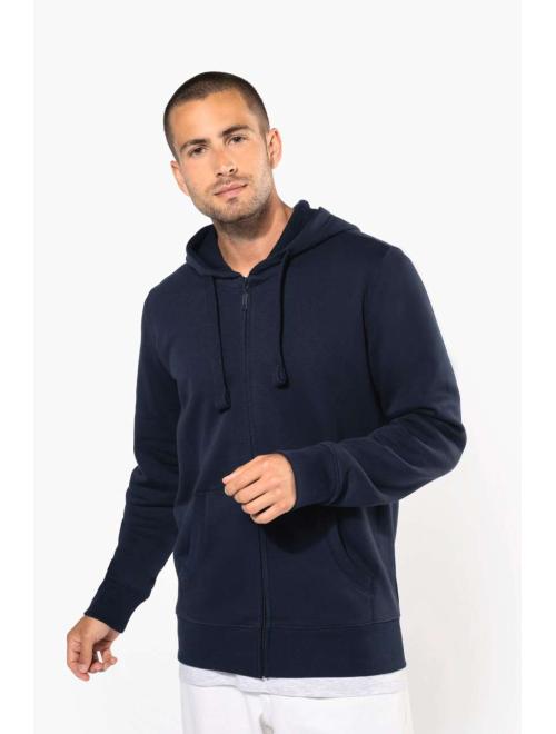 MEN'S FULL ZIP HOODED SWEATSHIRT