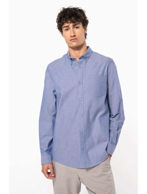 MEN'S LONG-SLEEVED OXFORD SHIRT