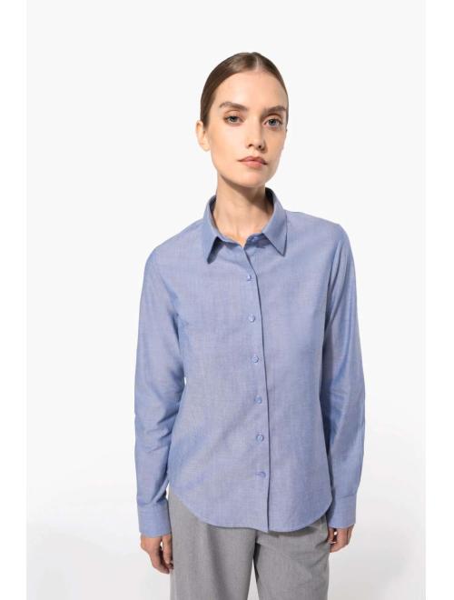 LADIES' LONG-SLEEVED OXFORD SHIRT
