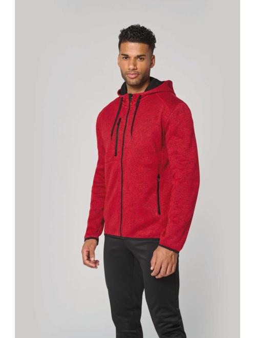 MEN'S HEATHER HOODED JACKET