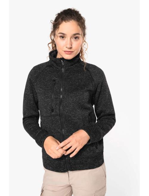 LADIES' FULL ZIP HEATHER JACKET