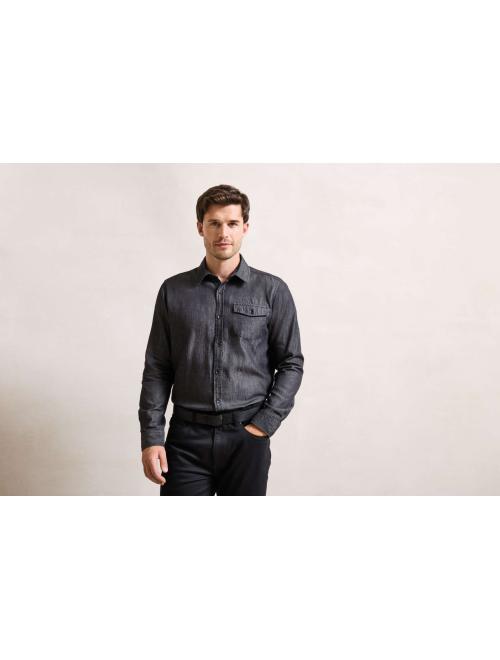 MEN’S JEANS STITCH DENIM SHIRT