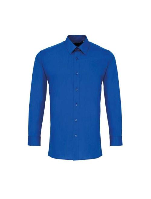 MEN’S LONG SLEEVE FITTED POPLIN SHIRT