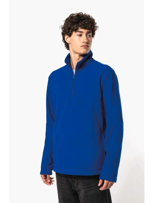 ENZO - ZIP NECK MICROFLEECE JACKET