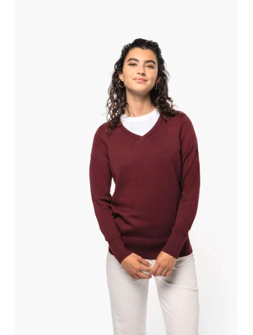 LADIES' V-NECK JUMPER LADIES' V-NECK JUMPER