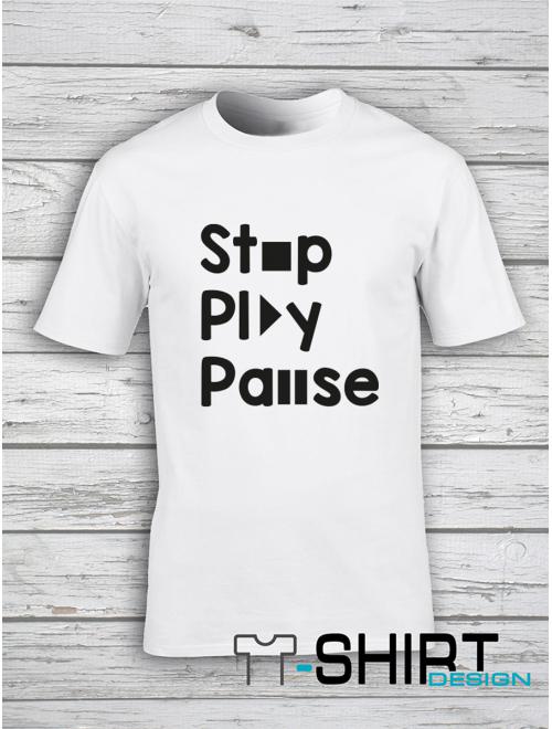 Férfi Stop Play Pause