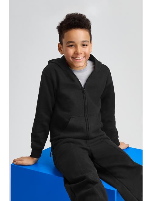 HEAVY BLEND™ YOUTH FULL ZIP HOODED SWEATSHIRT