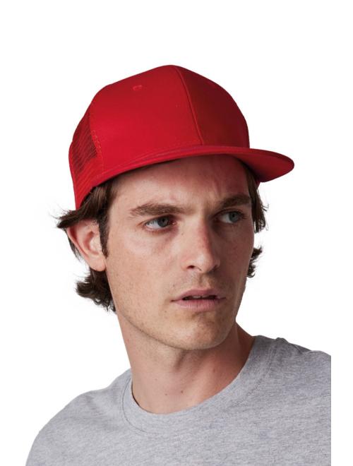 TRUCKER FLAT PEAK CAP - 6 PANELS