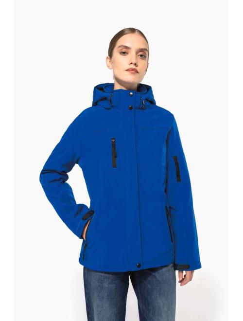 LADIES’ HOODED SOFTSHELL LINED PARKA