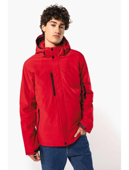 MEN'S HOODED SOFTSHELL LINED PARKA