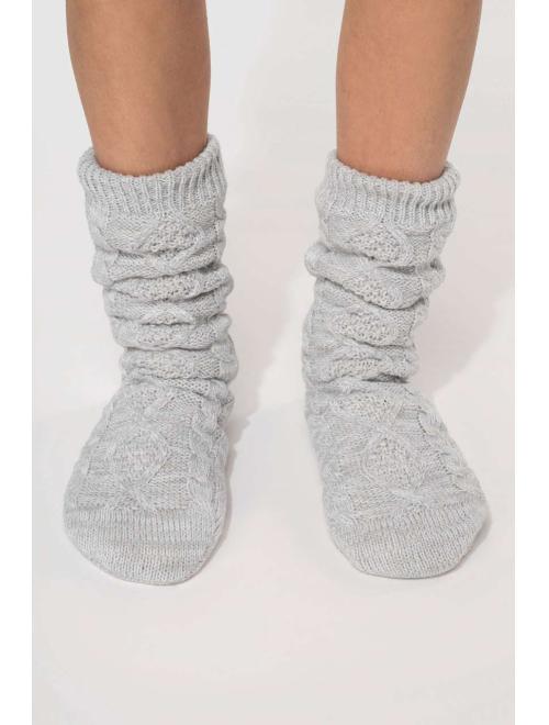 SHERPA-LINED LOUNGE SOCKS