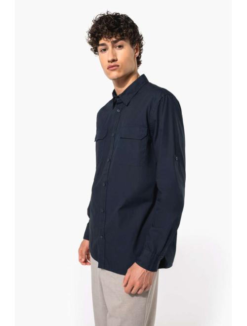 MEN'S LONG-SLEEVED SAFARI SHIRT