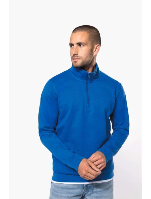 ZIP NECK SWEATSHIRT