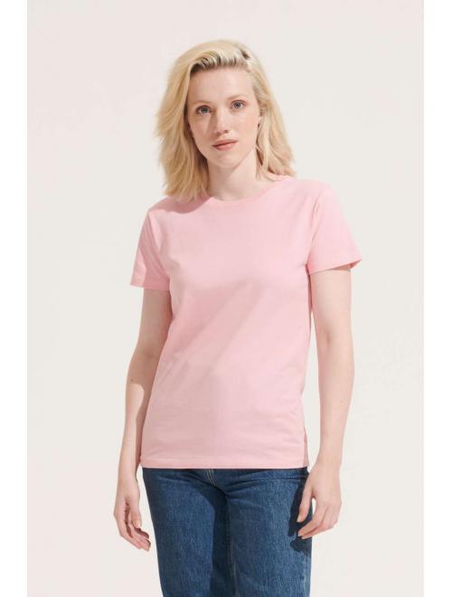 IMPERIAL WOMAN ROUND COLLAR T-SHIRT Ancient Pink