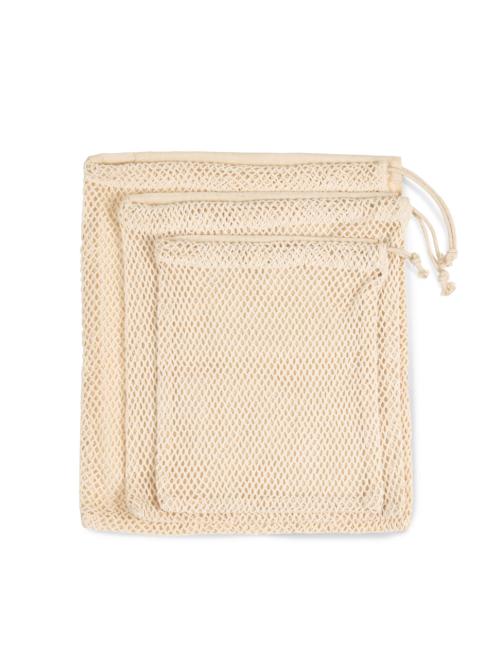 MESH BAG WITH DRAWSTRING CARRY HANDLE