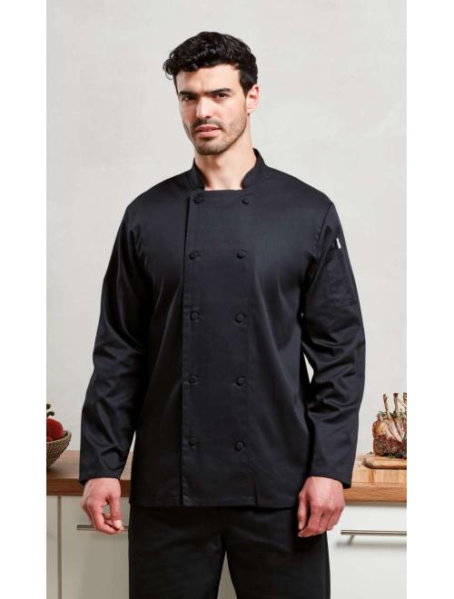 CHEF'S LONG SLEEVE COOLCHECKER® JACKET WITH MESH BACK PANEL CHEF'S LONG SLEEVE COOLCHECKER® JACKET WITH MESH BACK PANEL