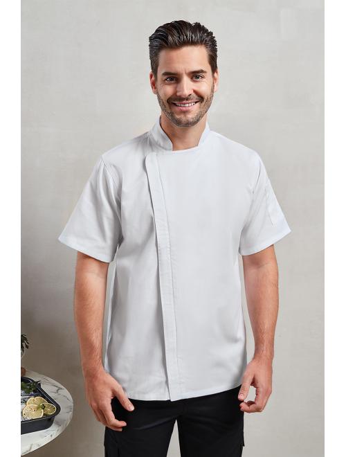 CHEF'S ZIP-CLOSE SHORT SLEEVE JACKET