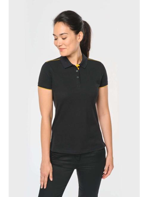 LADIES' SHORT-SLEEVED CONTRASTING DAYTODAY POLO SHIRT
