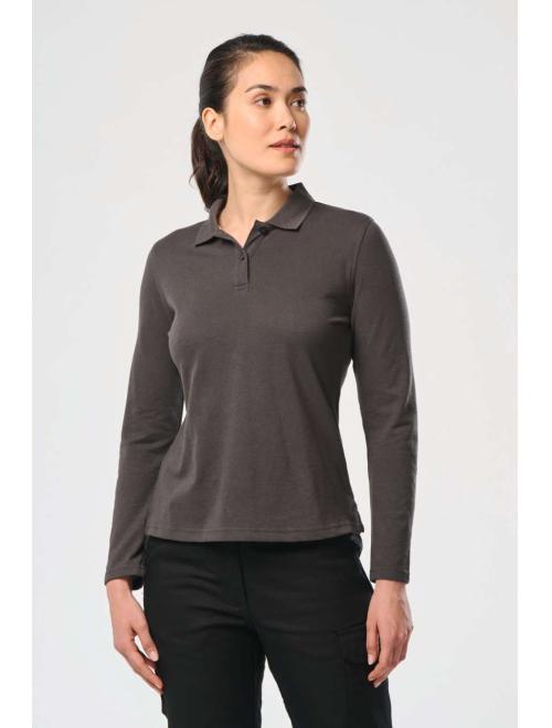 LADIES' LONG-SLEEVED POLO SHIRT