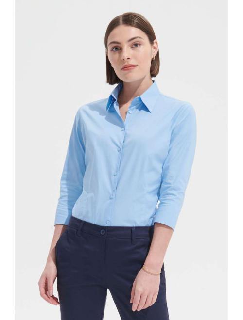 EFFECT 3/4 SLEEVE STRETCH WOMEN'S SHIRT
