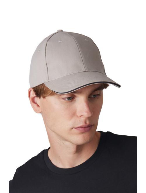 CAP WITH CONTRASTING SANDWICH PEAK - 6PANELS