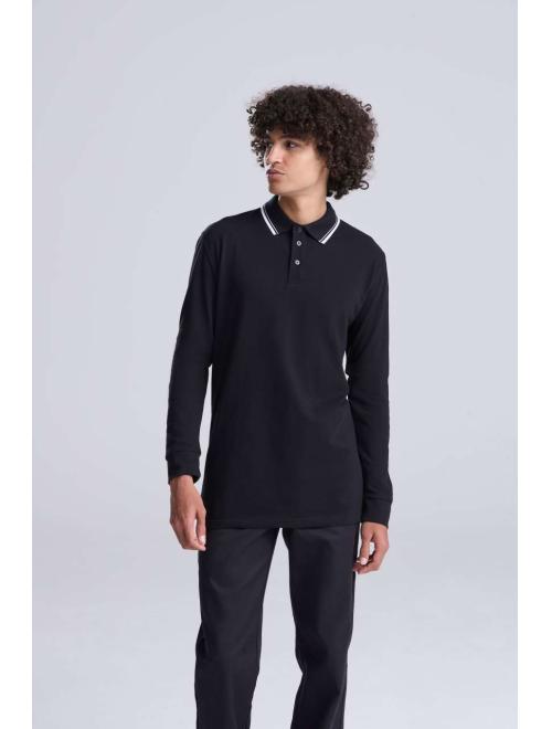 LONG SLEEVE TIPPED 100 POLO