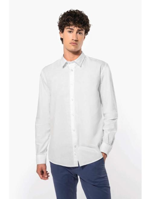 MEN LONG-SLEEVED EASY CARE SHIRT WITHOUT POCKET