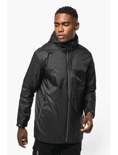 UNISEX HOODED JACKET WITH MICRO-POLARFLEECE LINING