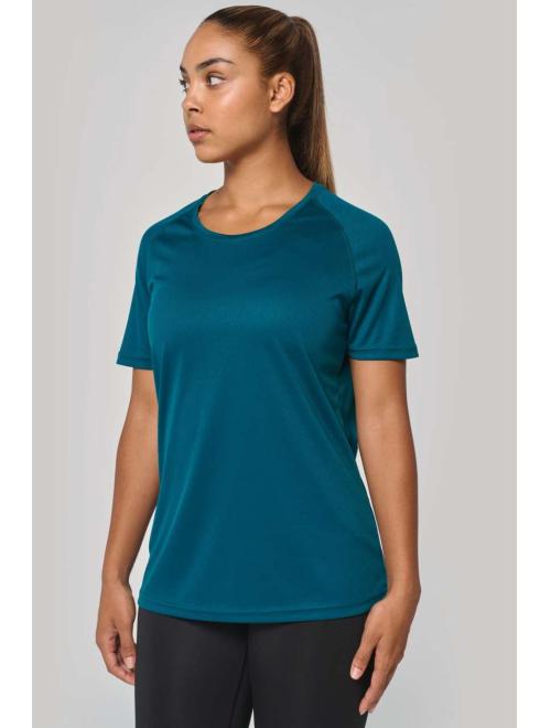 LADIES' RECYCLED ROUND NECK SPORTS T-SHIRT