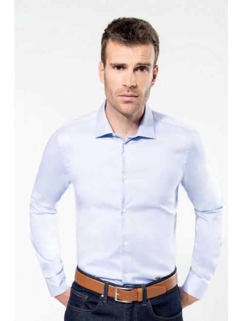 MEN'S PINPOINT OXFORD LONG-SLEEVED SHIRT White