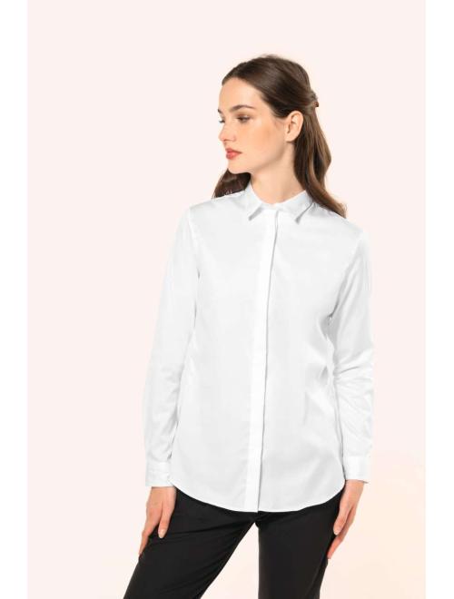 LADIES' LONG-SLEEVED TWILL SHIRT