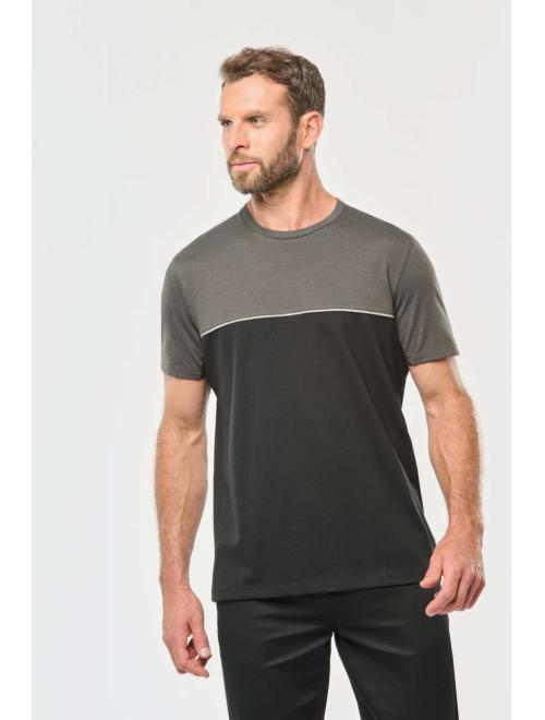 UNISEX ECO-FRIENDLY SHORT SLEEVE TWO-TONE T-SHIRT