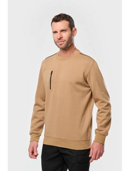 UNISEX DAYTODAY CONTRASTING POCKET SWEATSHIRT