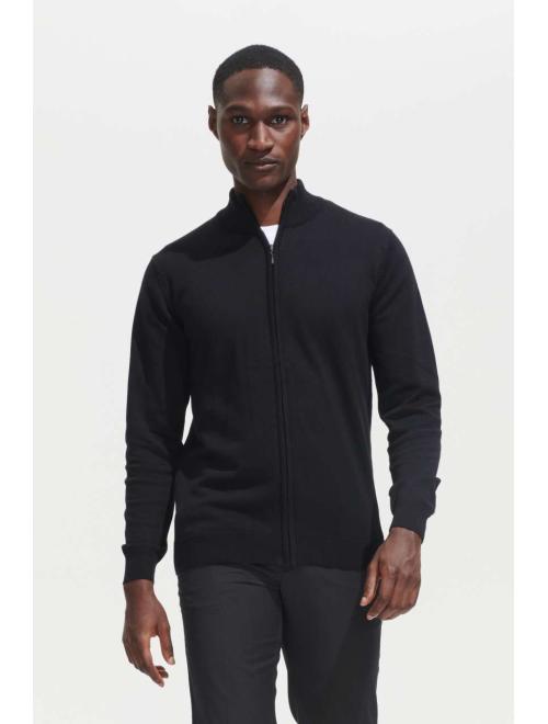 SOL'S GORDON MEN ZIPPED KNITTED CARDIGAN
