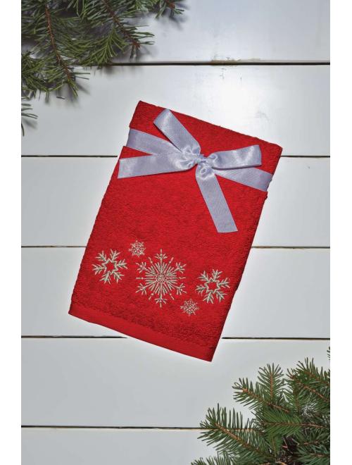 OLIMA CHRISTMAS TOWEL - SNOWFLAKES II