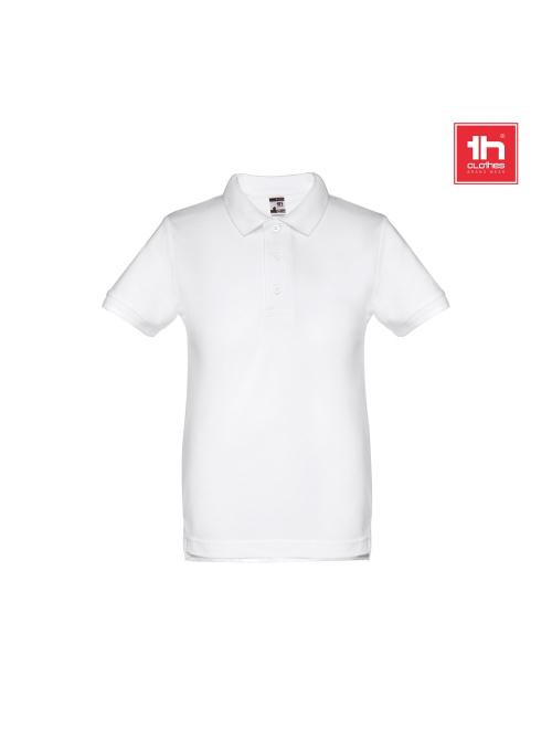 THC ADAM KIDS WH. Rövid ujjú pólóing gyerekeknek (unisex). Fehér színű