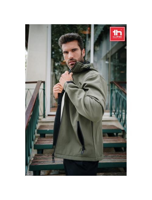 THC ZAGREB. Férfi softshell dzseki poliészterből és elasztánból