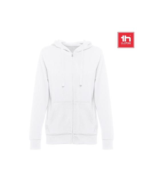 THC AMSTERDAM WOMEN WH. Női kapucnis, cipzáros pulóver