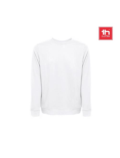 THC COLOMBO WH. Sweatshirt (unisex) olasz frottírból, kártya nélkül. Fehér színben