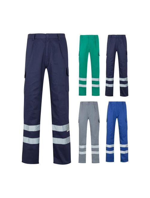 VL ASCLEPIUS. Többzsebes bordázott szövet nadrág (200g/m²), pamut (35%) és poliészter (65%)