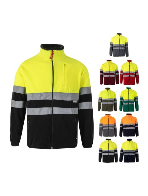 VL EROS LARGE. Kéttónusú gyapjú dzseki (280g/m²), poliészterből (100%)