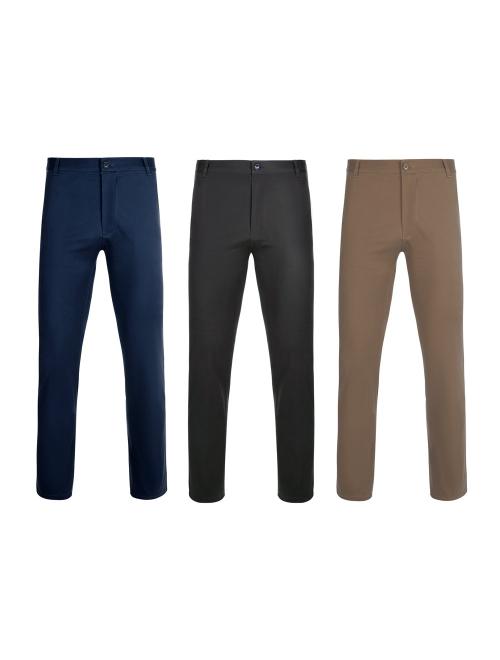VL VISHNU. Uniszex sztreccs chino nadrág (260g/m²), pamut (98%) és elasztán (2%)