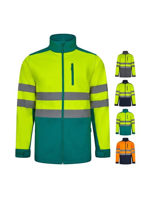 VL HESTIA LARGE. Kéttónusú soft shell kabát (280g/m²), gyapjú béléssel és TPU membránnal, poliészterből (96%) és elasztánból (4%)
