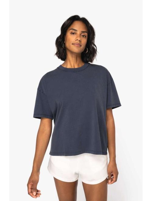 LADIES’ OVERSIZE WASHED EFFECT T-SHIRT