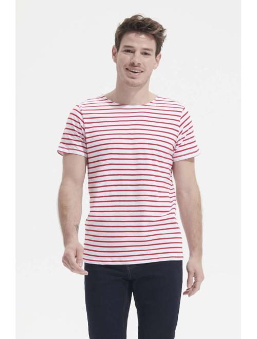 MILES MEN ROUND NECK STRIPED T-SHIRT