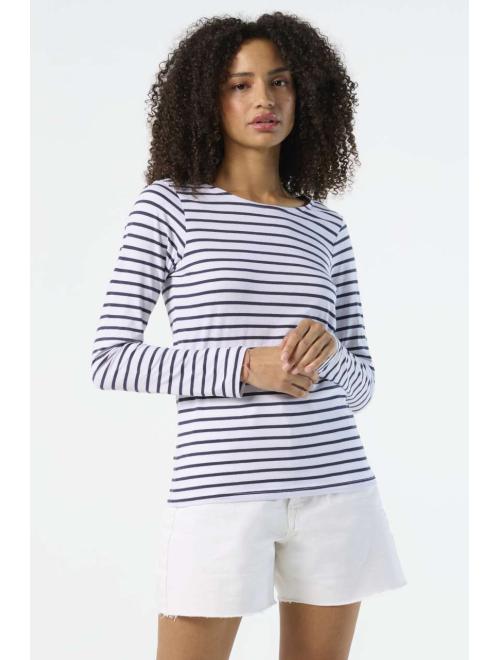 MARINE WOMEN LONG SLEEVE STRIPED T-SHIRT