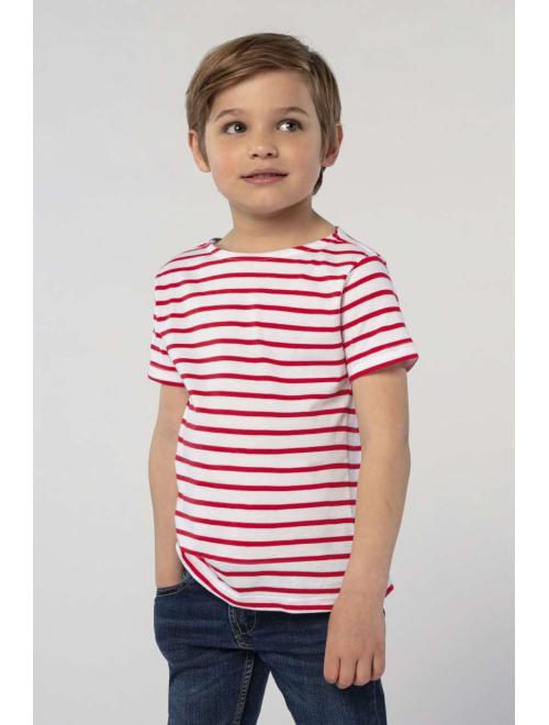 MILES KIDS - ROUND NECK STRIPED T-SHIRT