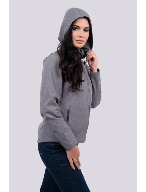 NŐI 3 RÉTEGŰ LEVEHETŐ KAPUCNIS SOFTSHELL DZSEKI
